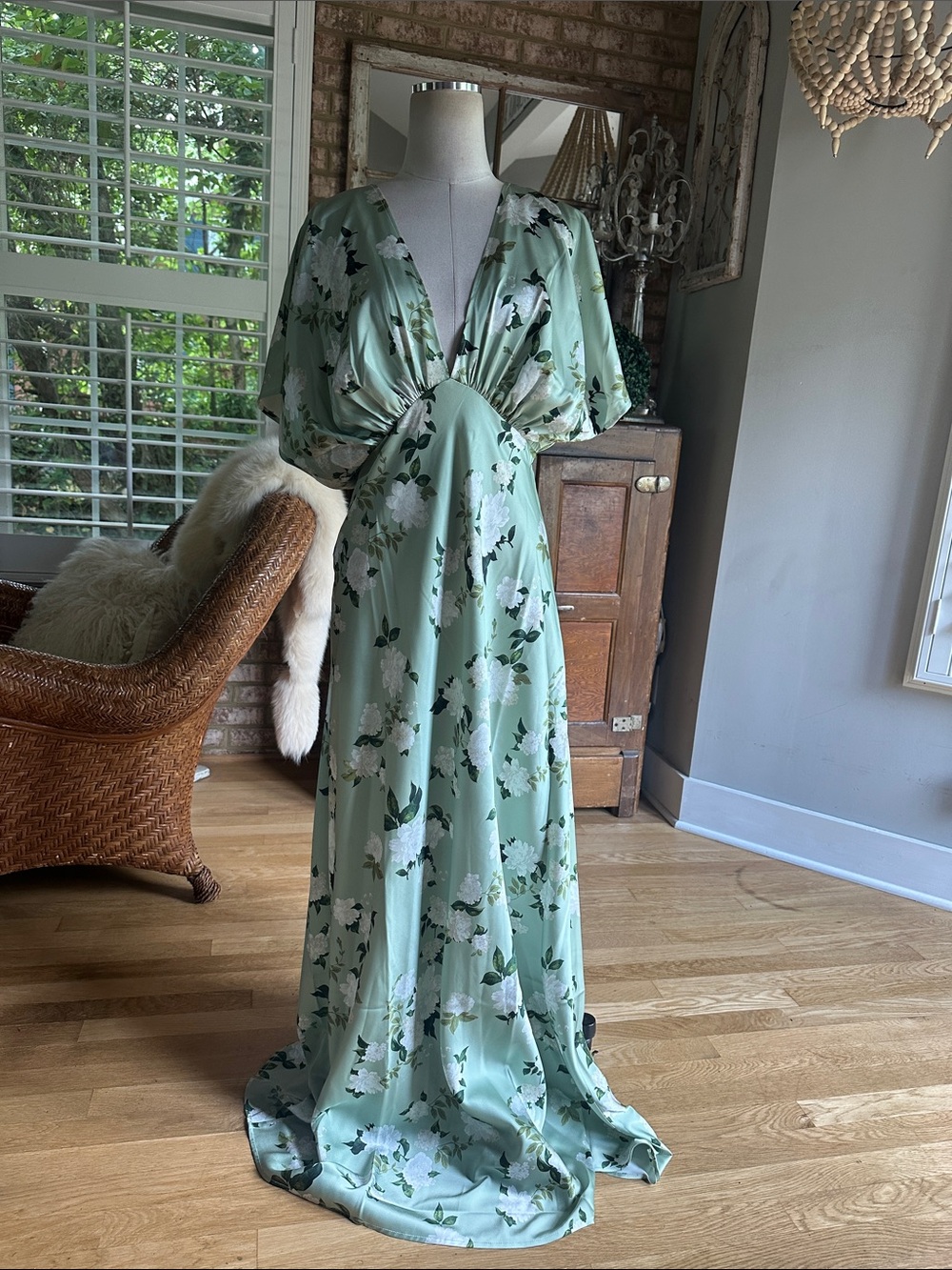 BHLDN FLORAL BRIDESMAIDS DRESS WEDDING 10 NEW